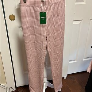 HALARA Blush Plaid Trousers